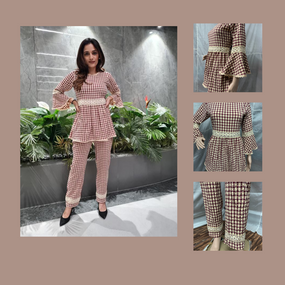 LADY CRAZY Women's  Importent Fabric Co-Ord Set Relaxed Fit for Gril's & Women