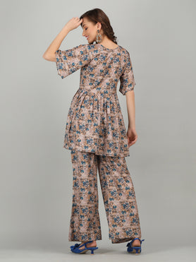 LADY CRAZY Women's Print Co-Ord Set Relaxed Fit for Women