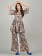 LADY CRAZY Women's Print Co-Ord Set Relaxed Fit for Women