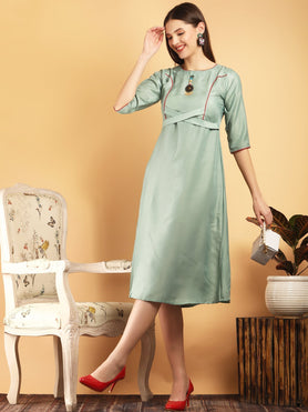 LADY CRAZY Women's A-Line  Maslin Soft Fabric Designer Attractive Look Kurti