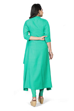 LADY CRAZY Women's A-Line Stripe Desing Soft Fabric Designer Attractive Look Kurti